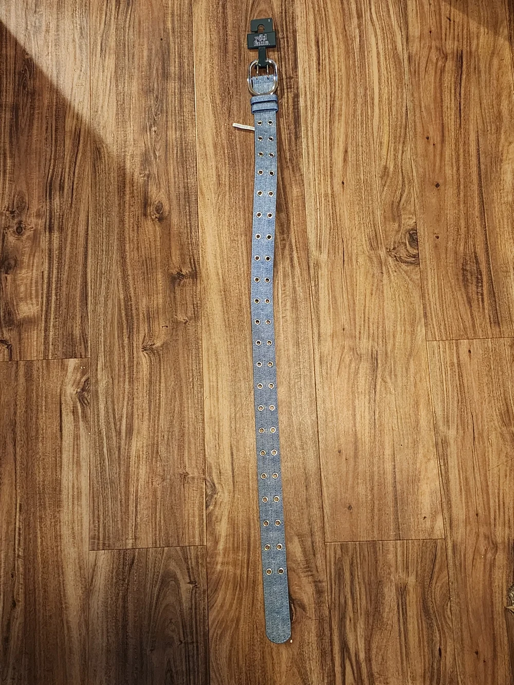 Nwt Wild Fable Denim Blue Double-Row Grommet Belt